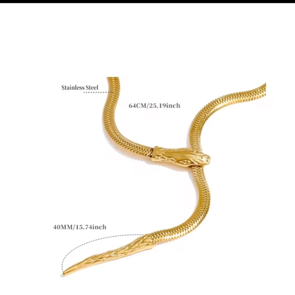 Anthropologie Serpenti Inspired Snake Necklace - Picture 7 of 11